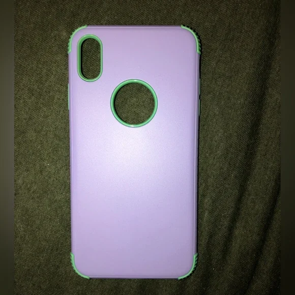 iPhone XS Max/ iPhone 8 Plus Purple & Teal 2 - Piece Phone Case - Picture 10 of 10